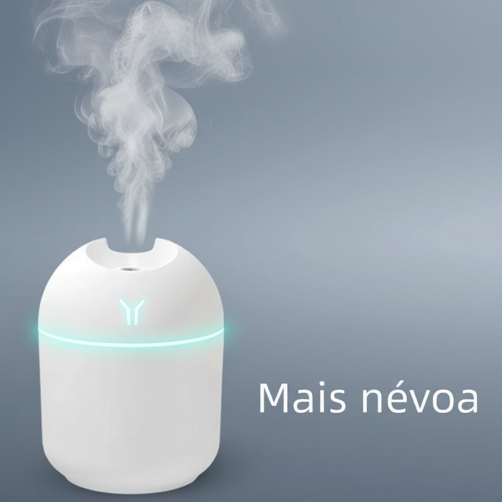 Mini Umidificador e Difusor USB - Conforto e Bem-Estar ultrasonico (250ml)