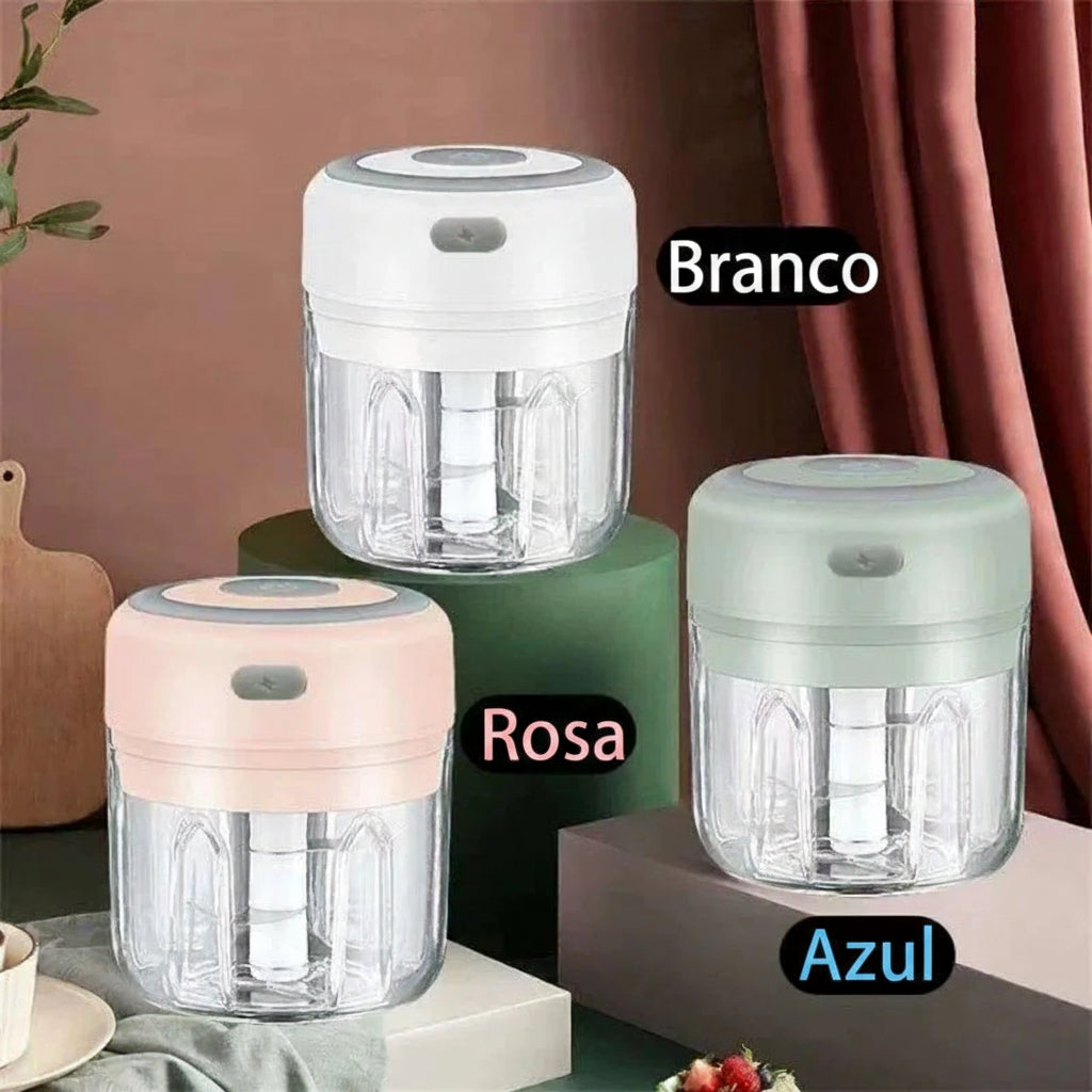 Mini Processador Inteligente 250ml: Praticidade na sua Cozinha