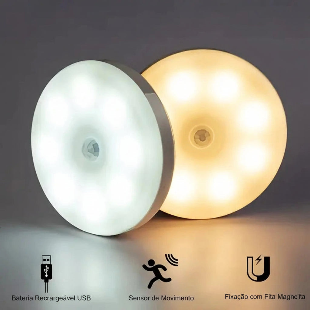Luminária Inteligente SmartLight – Sensor de Movimento Sem Fios!