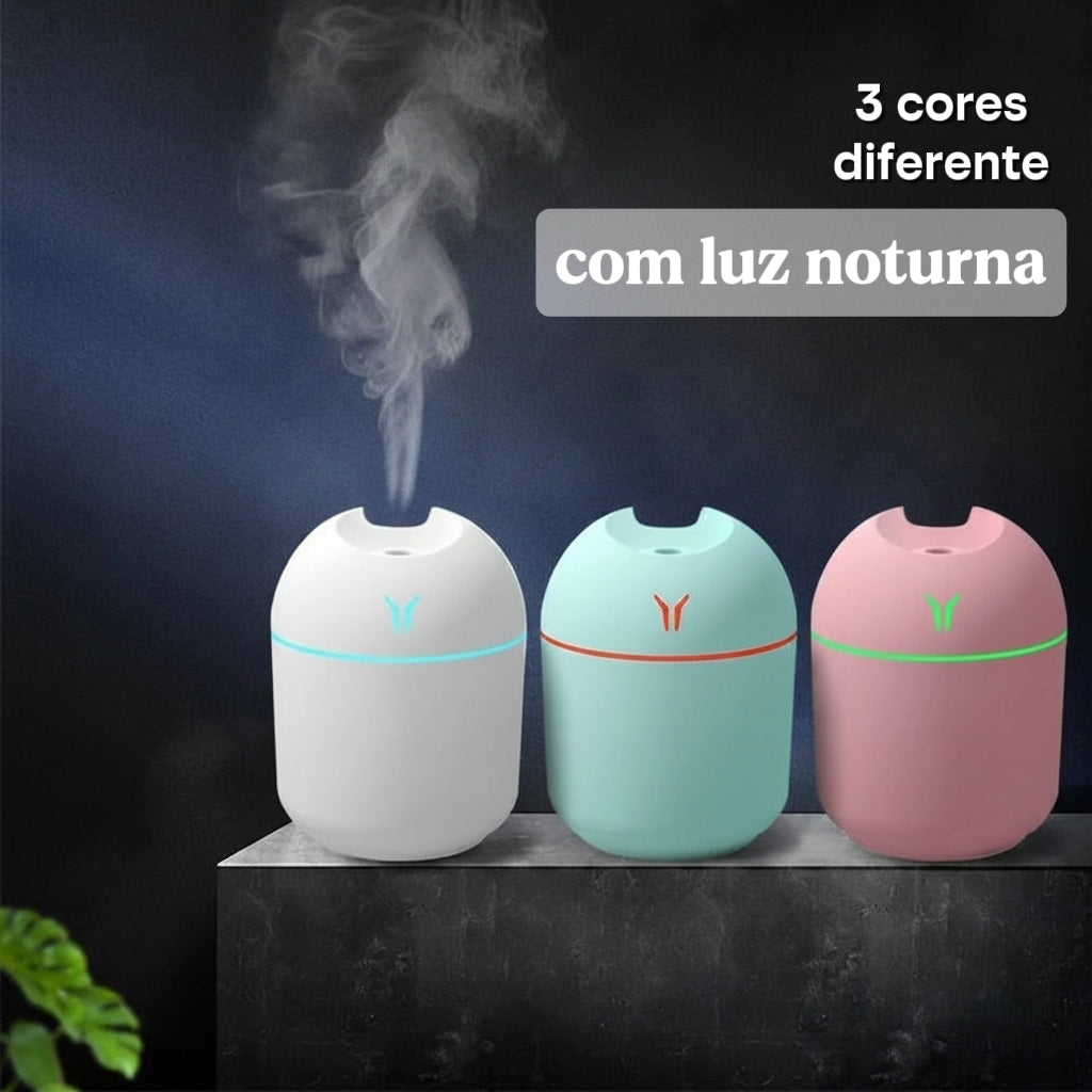 Mini Umidificador e Difusor USB - Conforto e Bem-Estar ultrasonico (250ml)