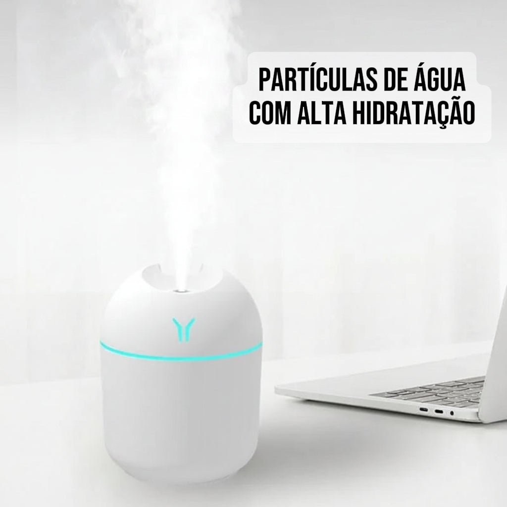 Mini Umidificador e Difusor USB - Conforto e Bem-Estar ultrasonico (250ml)