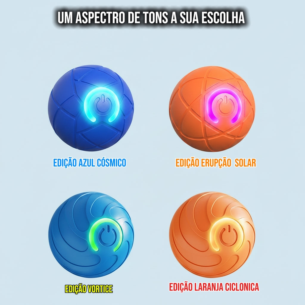 Bolinha Rolante Automática Recarregável para Cães e Gatos