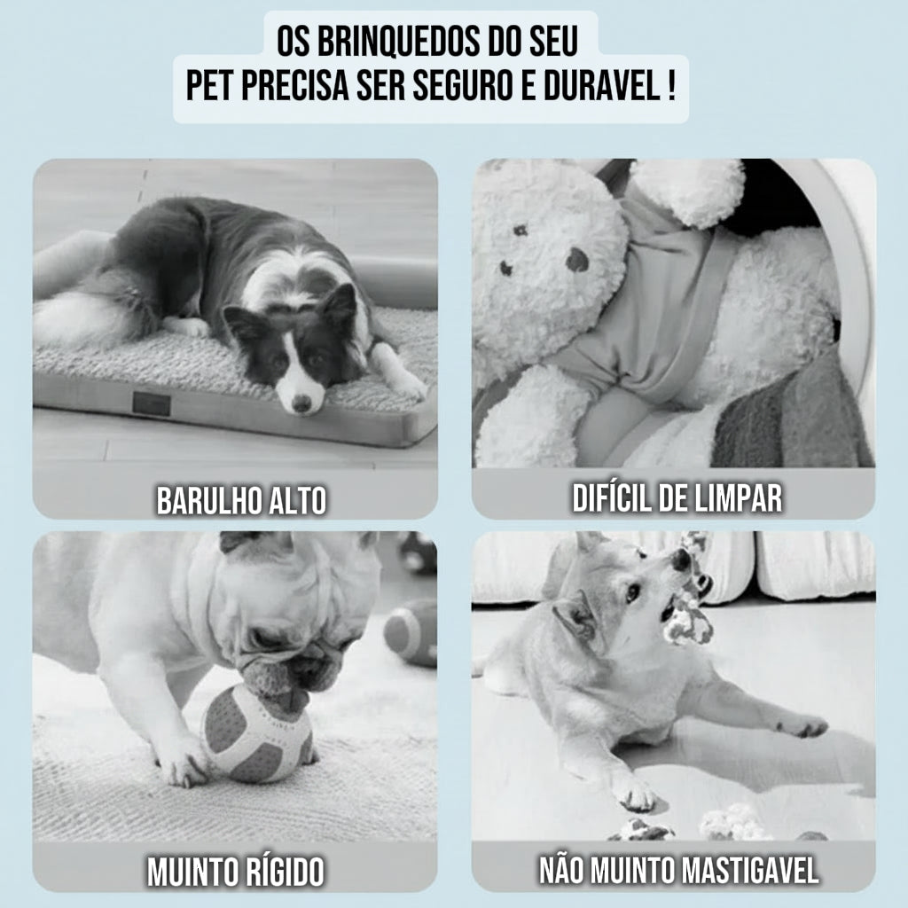 Bolinha Rolante Automática Recarregável para Cães e Gatos