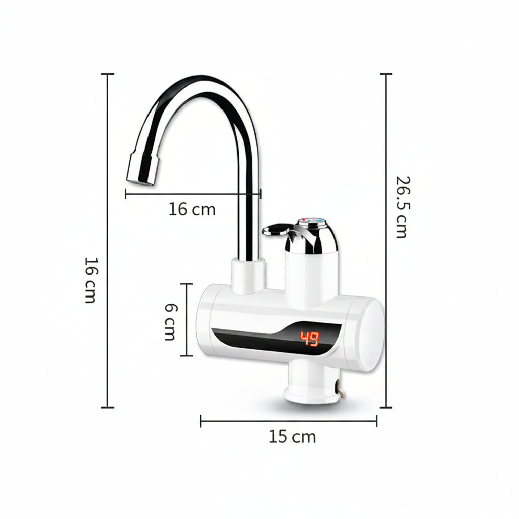 Torneira Elétrica Com Aquecedor Instantâneo E Display Digital